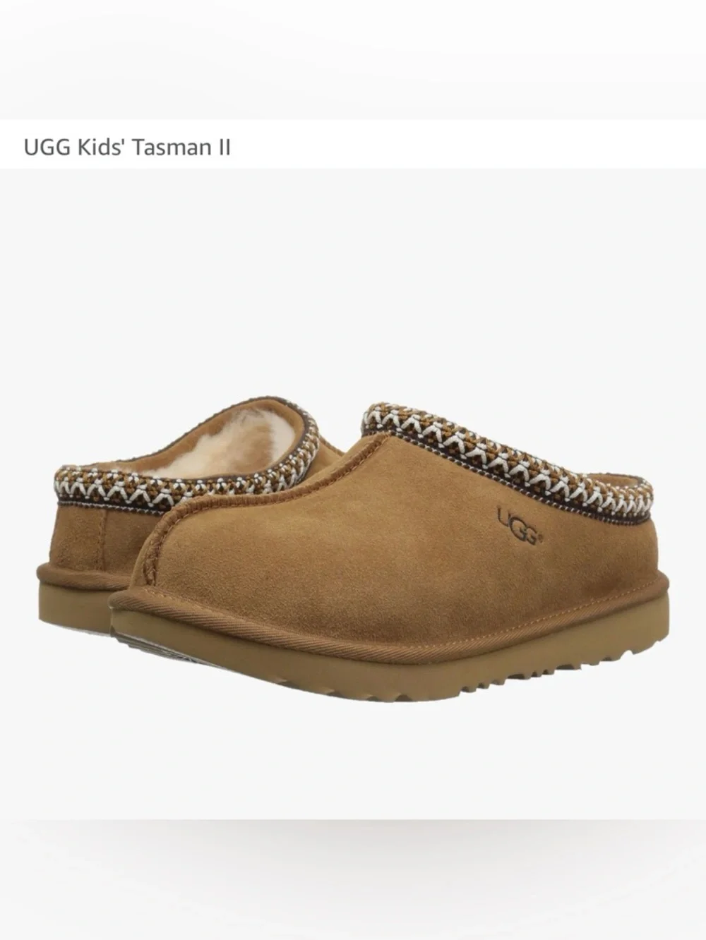 UGG Tasman chestnut Slip-On Loafers size 9 NEW